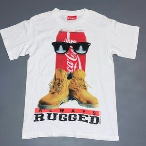 Vintage 90s Coca Cola Always Rugged T-shirt made in USA